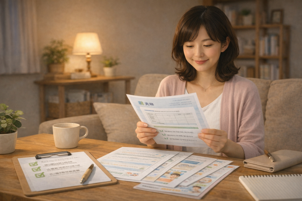 学習教材天神の料金や資料請求を確認するママ｜始め方のイメージ
