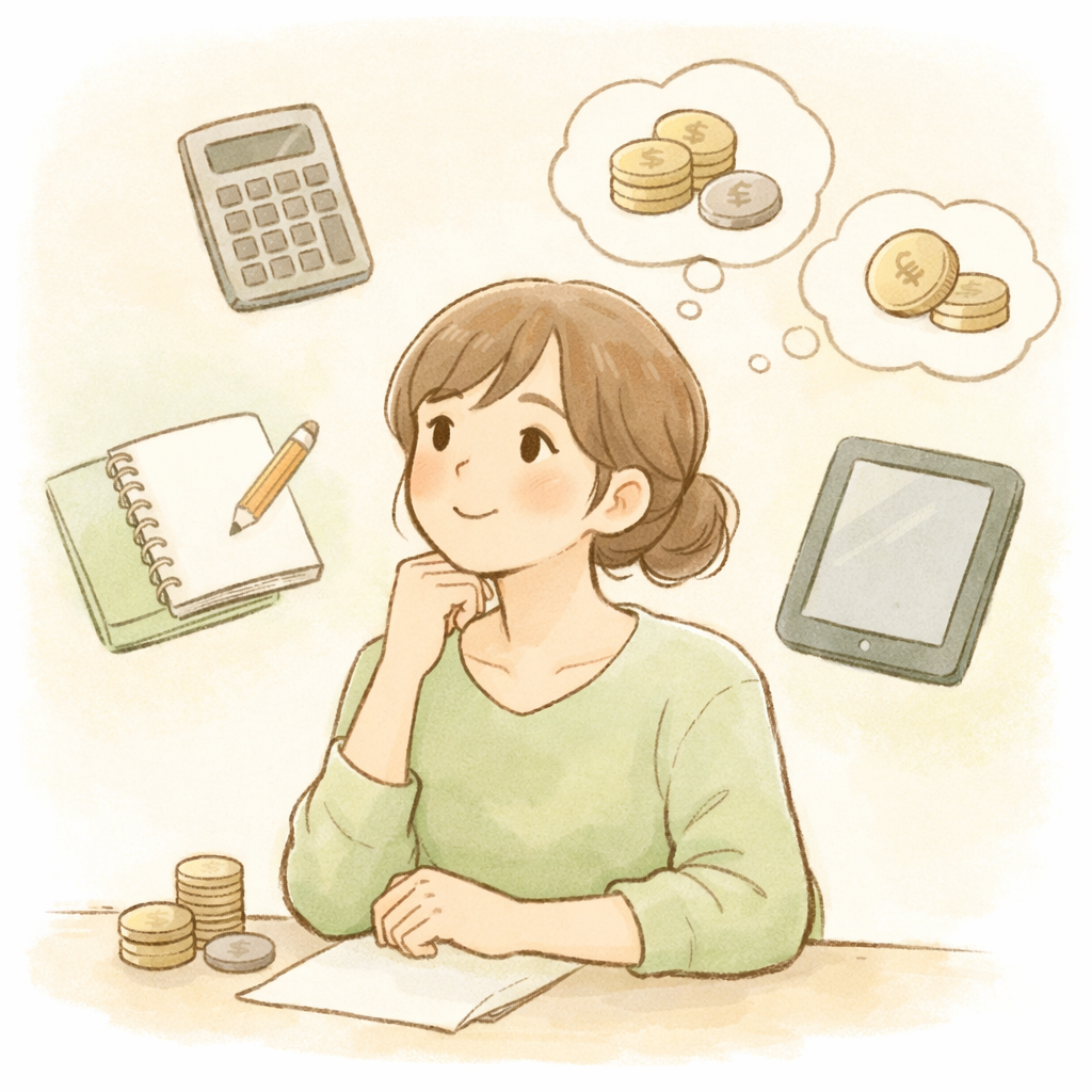 学習教材天神の料金を比較して考えるママのイメージ