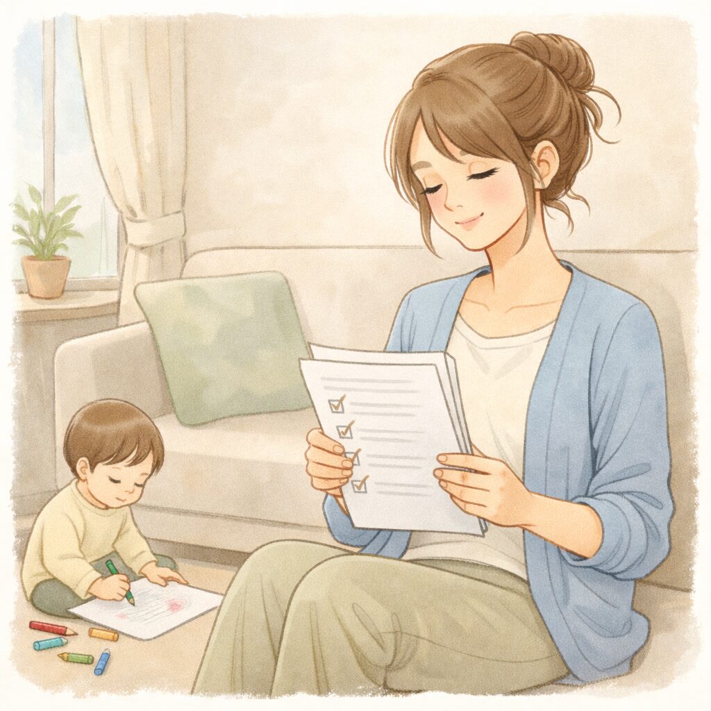 シングルマザーが使える養育費や生活支援制度をまとめて確認する安心感のあるイメージ"